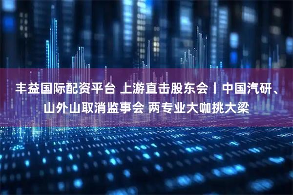 丰益国际配资平台 上游直击股东会丨中国汽研、山外山取消监事会 两专业大咖挑大梁